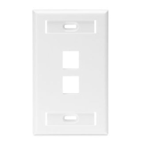 Placa de Pared LEVITON – 2 Salidas – Blanco – 42080-2WS