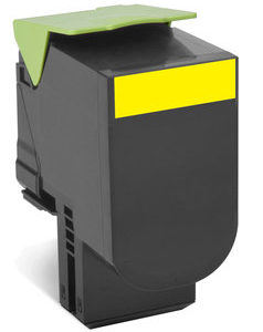 Tóner Lexmark 70C80Y0 - Amarillo - Programa de Retorno - 70C80Y0