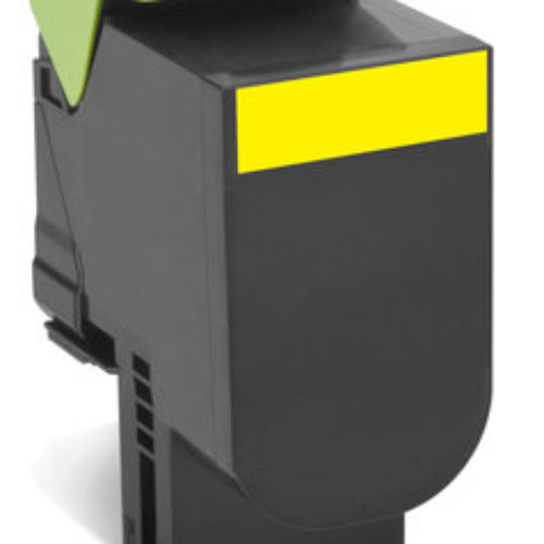 Tóner Lexmark 70C80Y0 – Amarillo – Programa de Retorno – 70C80Y0