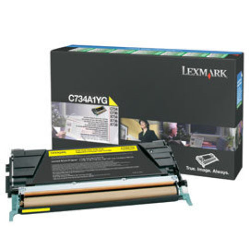 Tóner Lexmark C734A1YG – Amarillo – Programa Retorno – C734A1YG