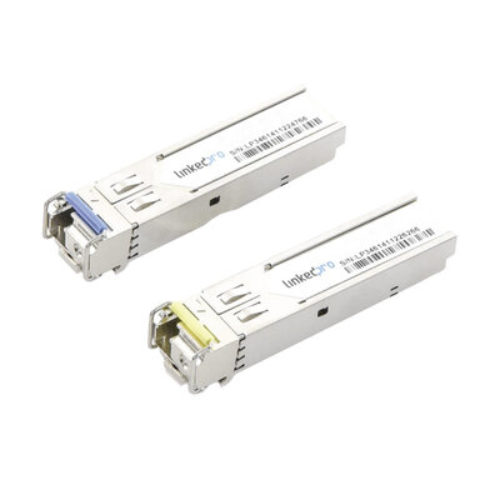 Transceptor Industrial SFP Bidireccional (mini Gbic) LinkedPRO – Monomodo – 1.25 Gbps – Conector Lc – 2 Piezas – LP-IND-SFP-BD-1G-3