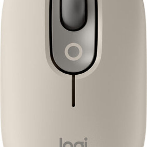Mouse Logitech POP MOUSE – Inalámbrico – USB – 4 Botones – Arena – 910-006648