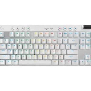 Teclado Gamer Logitech PRO X TKL - Inalámbrico - Multimedia - RGB - Blanco - 920-012143
