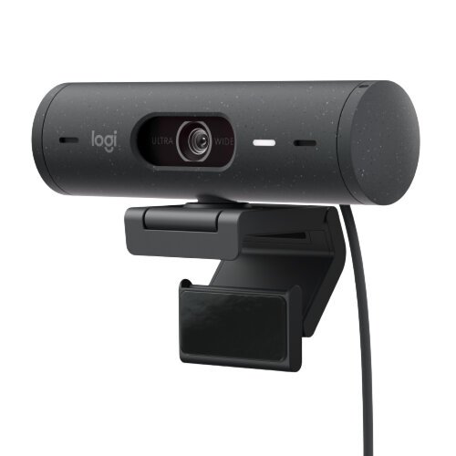 Cámara Web Logitech Brio 500 – 1080P – Micrófono – USB-C – Grafito – 960-001412