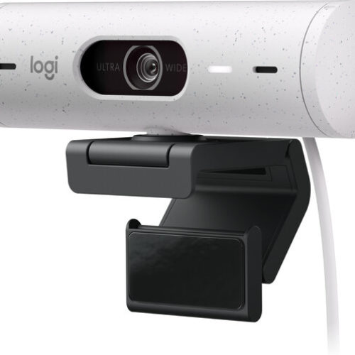 Cámara Web Logitech Brio 500 – 1080P – Micrófono – USB-C – Blanco – 960-001426