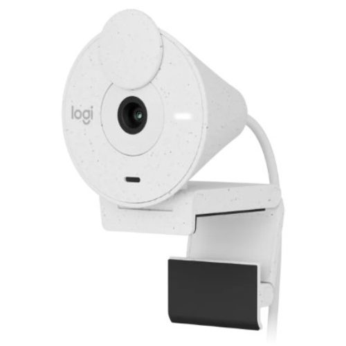 Cámara Web Logitech Brio 300 – 1080P – Micrófono – USB-C – Blanco – 960-001440