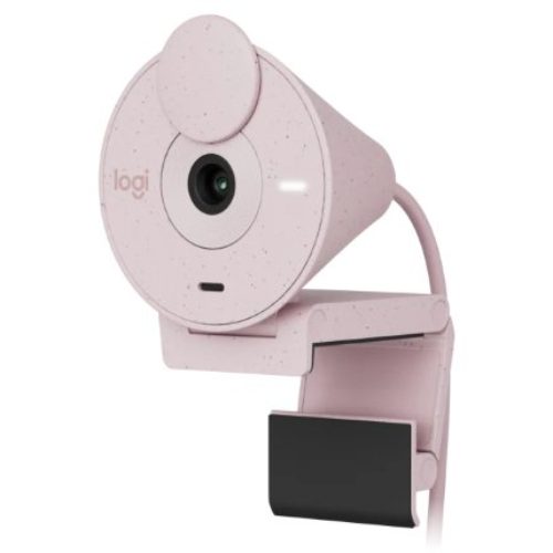 Cámara Web Logitech Brio 300 – 1080P – Micrófono – USB-C – Rosa – 960-001446