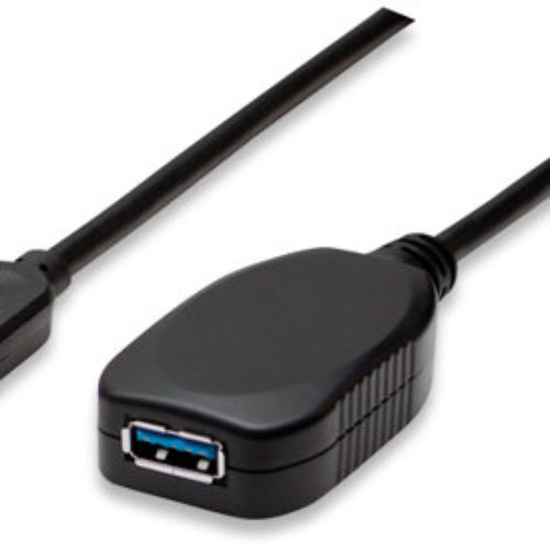 Cable Extensión USB Manhattan 150712 – USB A a USB A – 5m – Alta Velocidad 3.0 con Repetidor – 150712