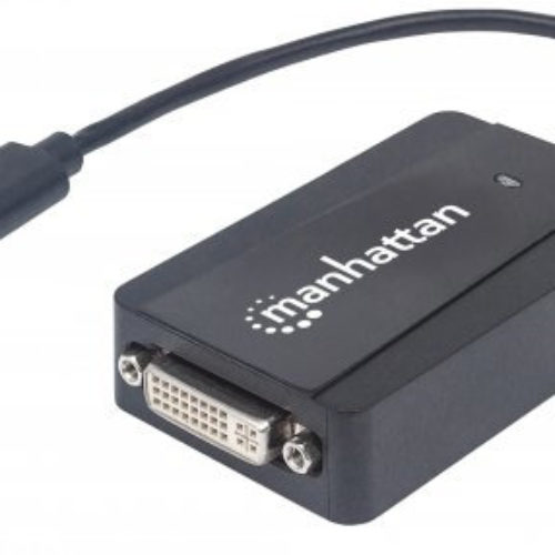 Convertidor Manhattan 152310 – DVI-I a USB 3.0 – Hembra a Macho – 26cm – 152310