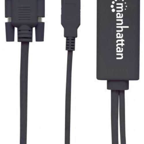 Cable Convertidor Manhattan 152426 – VGA + Audio – USB a HDMI – 152426
