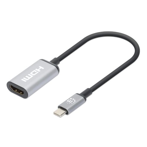 Adaptador Manhattan 153706 – USB-C a HDMI – 15 cm – 4K – 60Hz – 153706