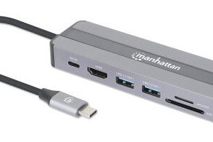 Docking Station Manhattan 153928 - HDMI - USB - USB-C - RJ-45 - SD Slot - 153928
