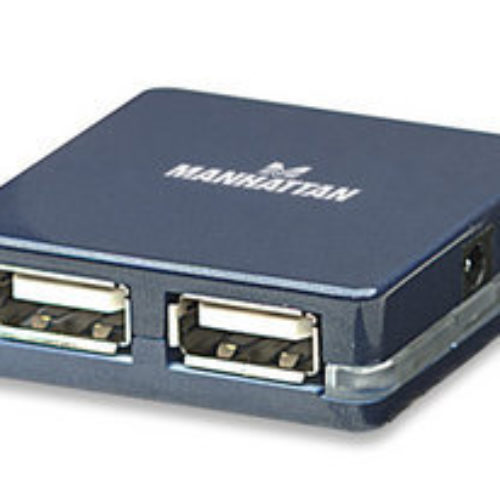 Hub Manhattan – USB 2.0 de Alta Velocidad – 4 Puertos Micro – 160605
