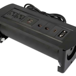 Caja de Conexión Manhattan - 2 Contactos - 2x USB - 2x RJ-45 - HDMI - VGA - 164856
