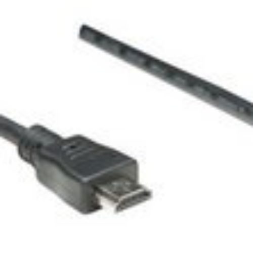 Cable HDMI de Alta Velocidad Manhattan – Mini HDMI Macho a HDMI Macho – 1.8mts – Negro – BULK – 304955