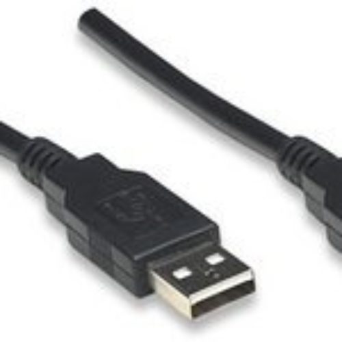 Cable USB 2.0 Manhattan A-A 1.8 metros – Negro – 306089