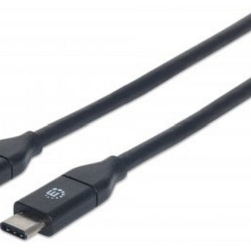 Cable USB Manhattan 353526 – USB C – Macho – 1 M – Negro – 353526