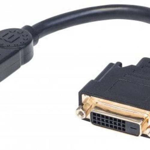 Cable Manhattan 354592 – HDMI a DVI-D – 20 cm – Negro – 354592