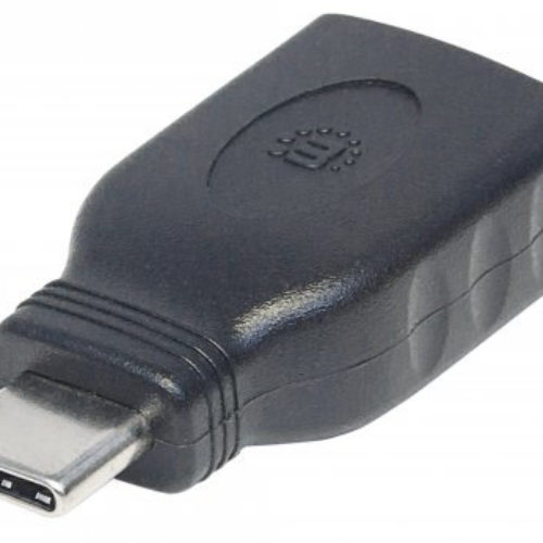 Adaptador Manhattan 354646 – USB 3.1 a USB C – Hembra a Macho – Negro – 354646