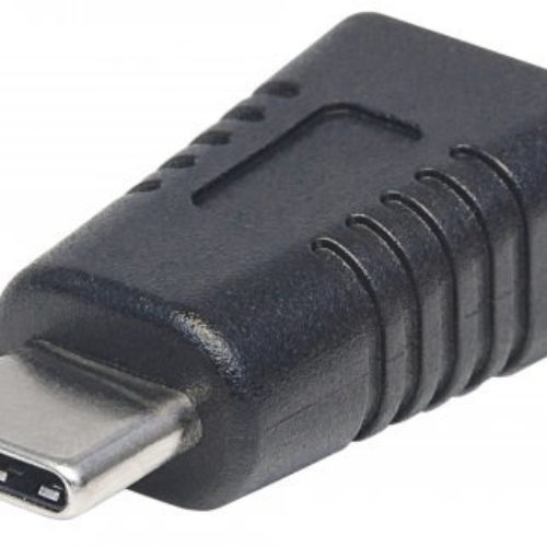 Adaptador Manhattan 354677 – USB Mini-B a USB-C – Hembra a Macho – Negro – 354677
