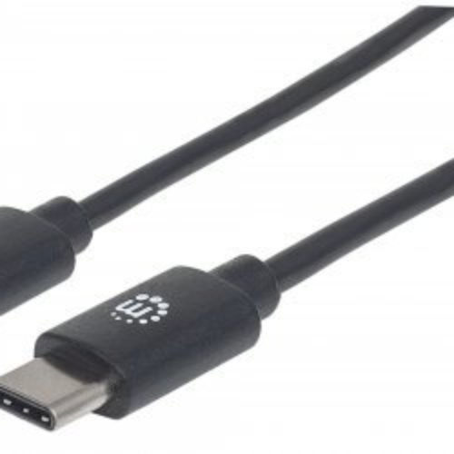 Cable Manhattan 354875 – USB-C – Macho – 2 Mts – Negro – 354875
