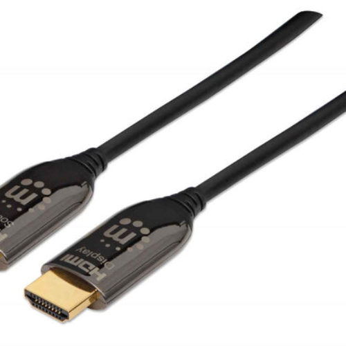 Cable HDMI Manhattan 355445 – Óptico – 50 Mts – Macho a Macho – Negro – 355445