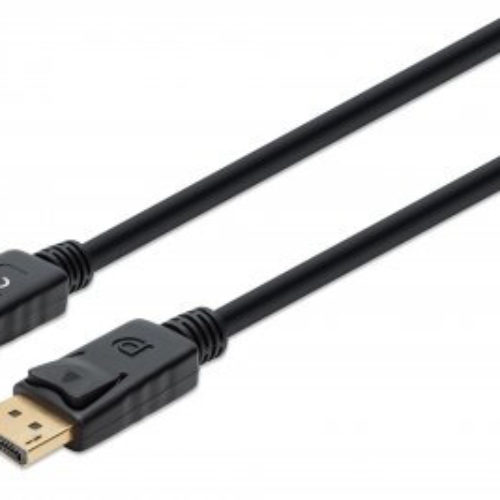 Cable DisplayPort Manhattan 355568 – 1m – Negro – 355568