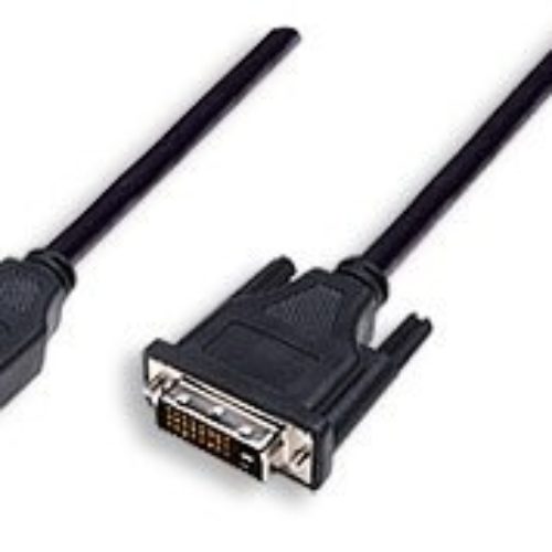 Cable para Monitor HDMI Macho a DVI-D 24+1 Macho – Negro – 1.8mts – 372503