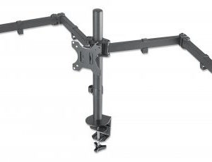 Soporte Manhattan 461658 - 13" a 27" - Soporta 7Kg - Para 3 Monitores - Movimiento Articulado - 461658