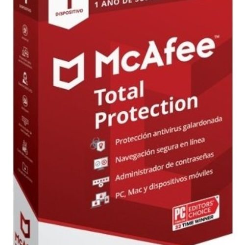 Antivirus McAfee Total Protection – 1 Dispositivo – 1 Año – Caja – MTP0ALNR1RAAM