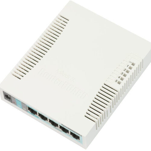 Switch MikroTik RB260GS – 5 Puertos – Gigabit – 1 puerto SFP – Gestionable – CSS106-5G-1S