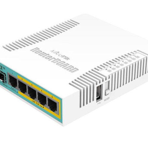Router MikroTik hEX PoE – 5 Puertos – Gigabit – 1 SFP – 1x USB – PoE – RB960PGS