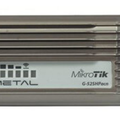 Punto de Acceso MikroTik Metal 52 ac – 2.4/5 GHz – 433 Mbit/s – 1x RJ-45 – RBMETALG-52SHPACN