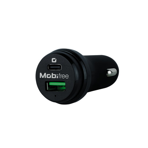 Cargador USB MobiFree MB-923330 – P/Carro – USB C – Negro – MB-923330