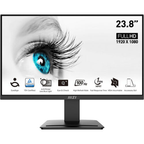 Monitor MSI PRO MP2412 – 23.8″ – Full HD – HDMI – DisplayPort – PRO MP2412