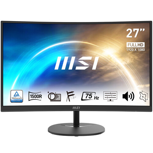 Monitor MSI PRO MP271CA – 27″ – Full HD – HDMI – DisplayPort – Curvo – Altavoces incorporados – PRO MP271CA