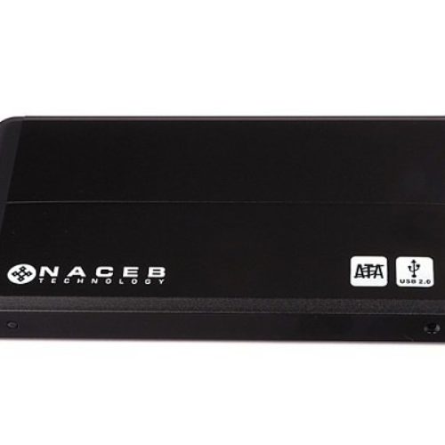 Gabinete Naceb – 2.5″ – USB 2.0 – SATA – HDD – Negro – NA-280