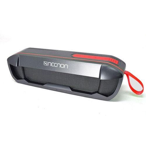 Bocina Portátil Necnon NB-05 W – Bluetooth – 3.5 mm – USB – Radio FM – Negro con Rojo – NCBS0502IP