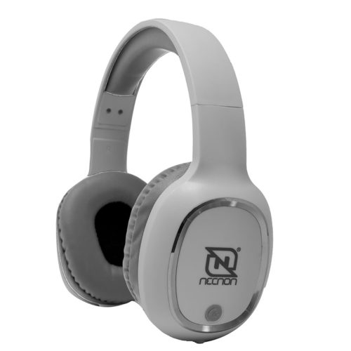 Audífonos Necnon NBH-04 PRO – 3.5mm – Bluetooth – Blanco con Plata – NBAB042100