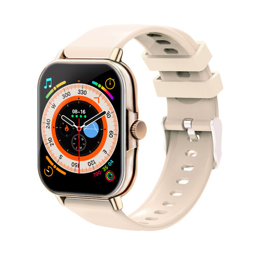 Smartwatch Necnon NSW-201 – 1.81″ – Touch – Bluetooth – iOS/Android – Beige con Dorado – NBSW2134SI