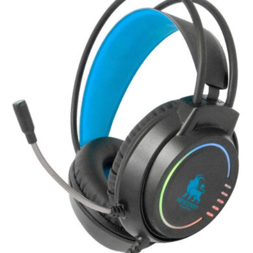 Diadema Gamer Necnon NBHG-KIMERA – Alámbrica – 3.5mm – Micrófono Flexible – Negro con Azul – NBHG-KIMERA-AZ