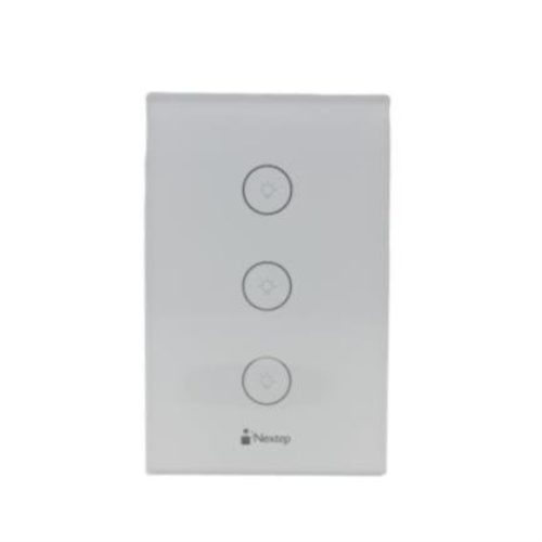 Interruptor Nextep NE-266T – Triple – Wi-Fi – Touch – Blanco – NE-266T