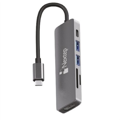 HUB Nextep NE-446 – USB-C – HDMI / Lector SD / USB 3.0 – NE-446