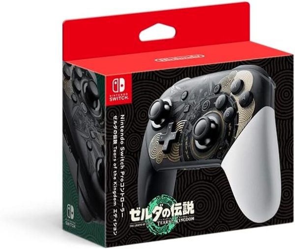 Control Nintendo Switch Pro Controller The Legend of Zelda: Tears of the Kingdom Edition - Inalambrico - Negro con Dorado - Edición Japonesa - 07 NINTND SWPRO C ZE