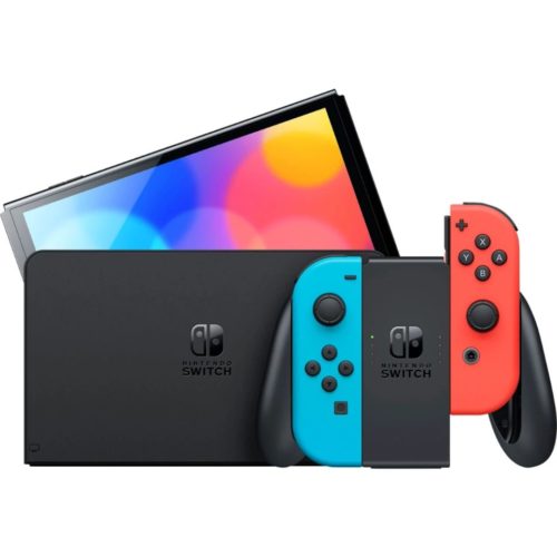 Consola Nintendo Switch OLED – 7″ – Azul con Rojo – HEGSKABAA