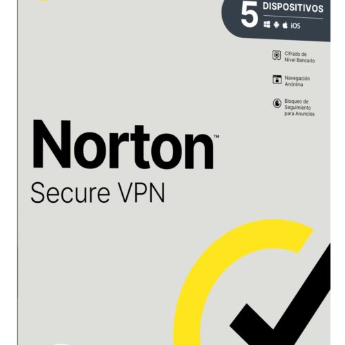Antivirus Norton Wi-Fi VPN Privacidad Segura – 5 Dispositivos – 2 Años – 21416055