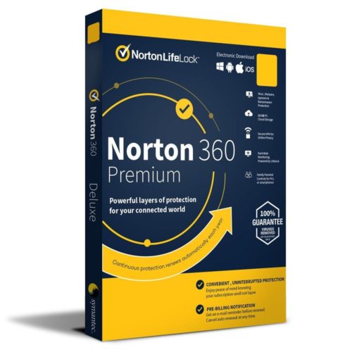 Antivirus Norton 360 Premium – 10 Dispositivos – 1 Año – SOFNRT1680