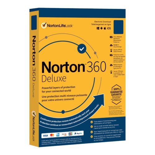 Antivirus Norton 360 Deluxe – 5 Dispositivos – 1 Año – SOFNRT1710