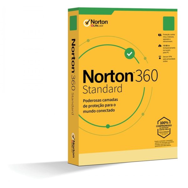 Licencia Norton 360 Standard - 1 Dispositivo - 1 Año - SOFNRT1740