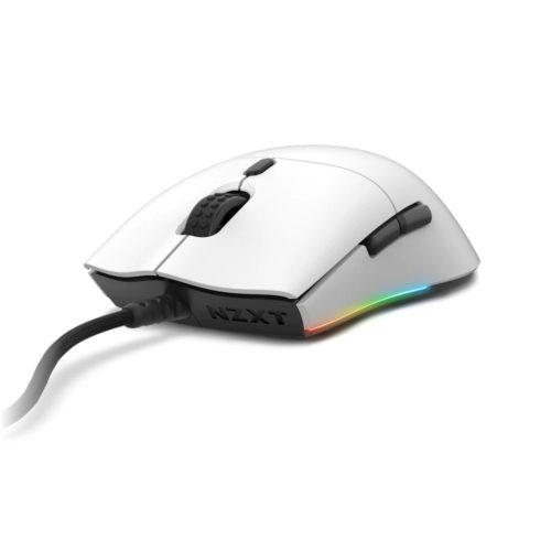 Mouse Gamer NZXT Lift – Alámbrico – Blanco – RGB – MS-1WRAX-WM